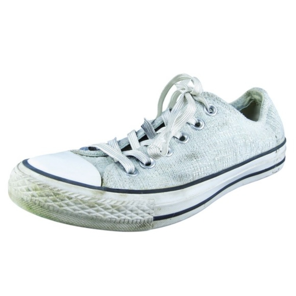 Converse All Star Women Sneaker Shoes Gray Fabric Lace Up Size 7 Medium